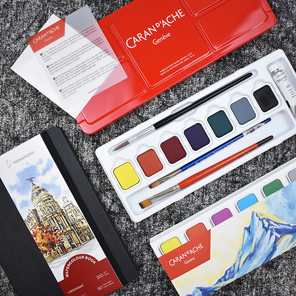 Caran d'Ache Gouache Studio Pan Set of 7 Caran d'Ache Gouache Studio Pan Set of 7