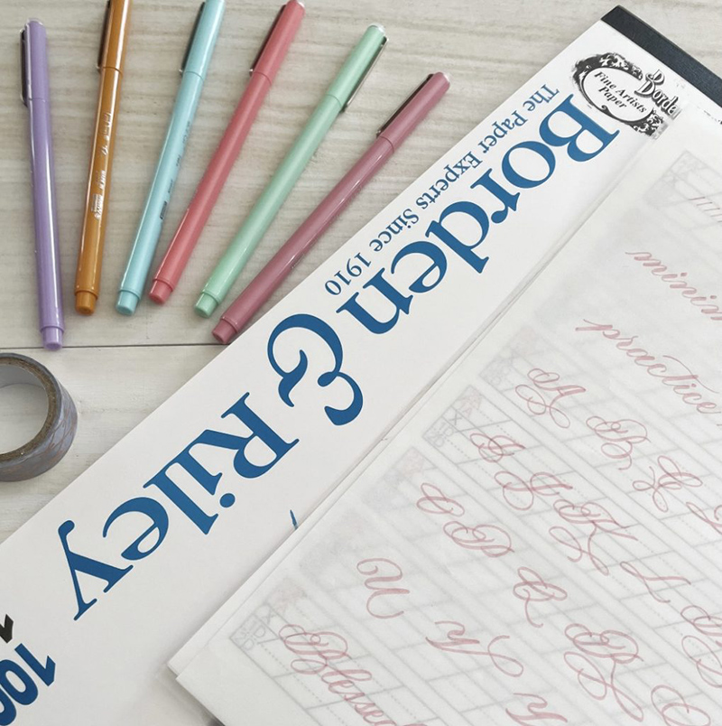 Supplies used: Borden and Riley Marker Layout | Le Pen Flex in Mauve Supplies used: Borden and Riley Marker Layout | Le Pen Flex in Mauve