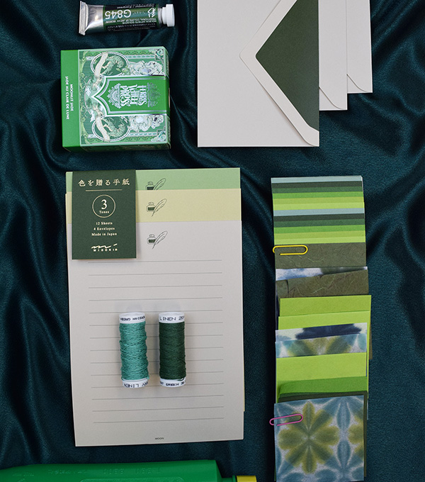 Midori Mood Letter Set, Gentle Green Midori Mood Letter Set, Gentle Green