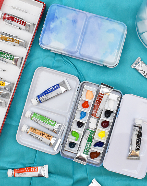 Empty Metal Watercolor Travel Palette Empty Metal Watercolor Travel Palette