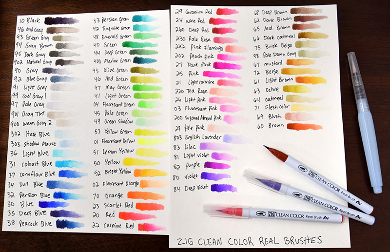 Zig Clean Color Real Brush Markers Zig Clean Color Real Brush Markers