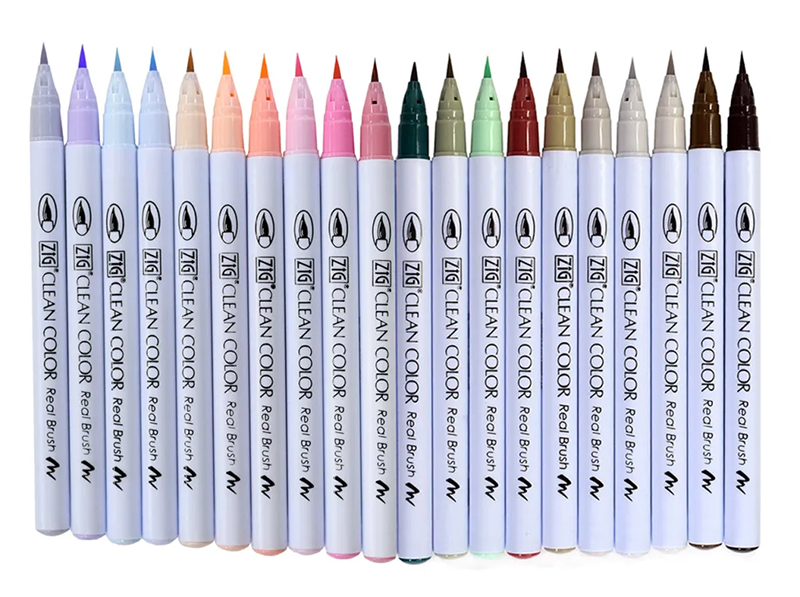 Zig Clean Color Real Brush Markers Zig Clean Color Real Brush Markers
